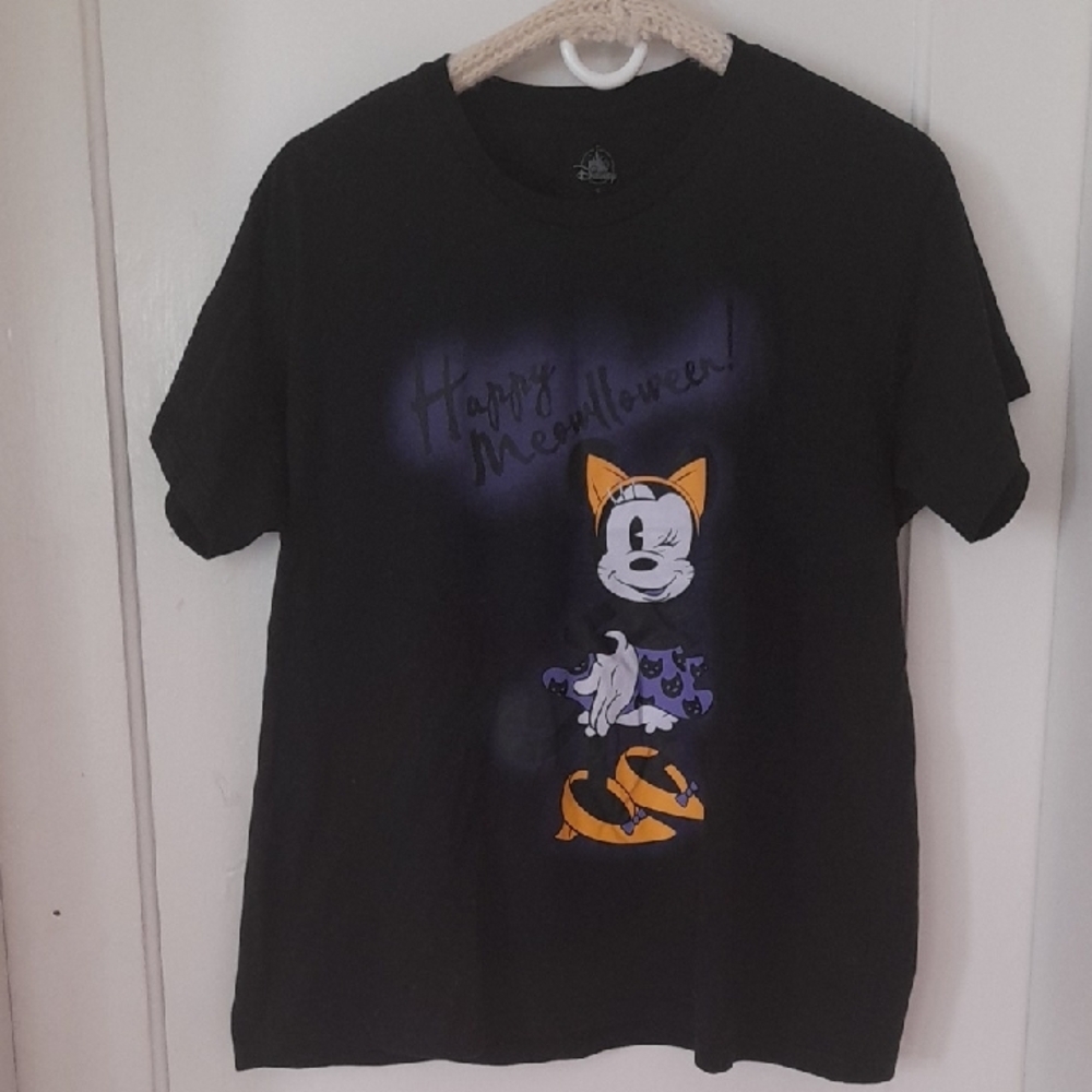 Disney Women's Black Halloween Minnie Mouse Graphic T-Shirt
